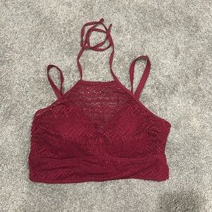 Size 1 torrid red bathing suit lace top